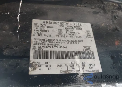 2000 Lincoln Navigator из США, поврежденный, VIN 5LMEU27A6YLJ41663